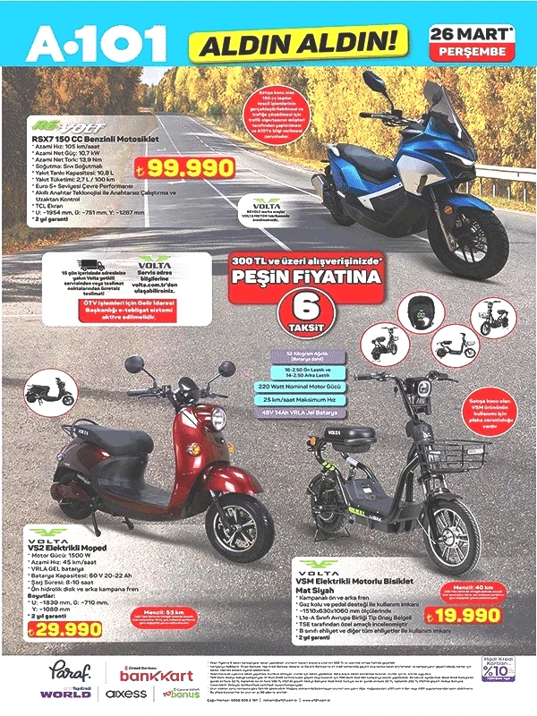 YENİ A101 BROŞÜRÜ Sayfa Sayfa A101 aktüel ürünler kataloğu 26 Mart 2026 Perşembenin ürünleri ve fiyatları: Mutfak, banyo, bahçe, giyim kategorileri