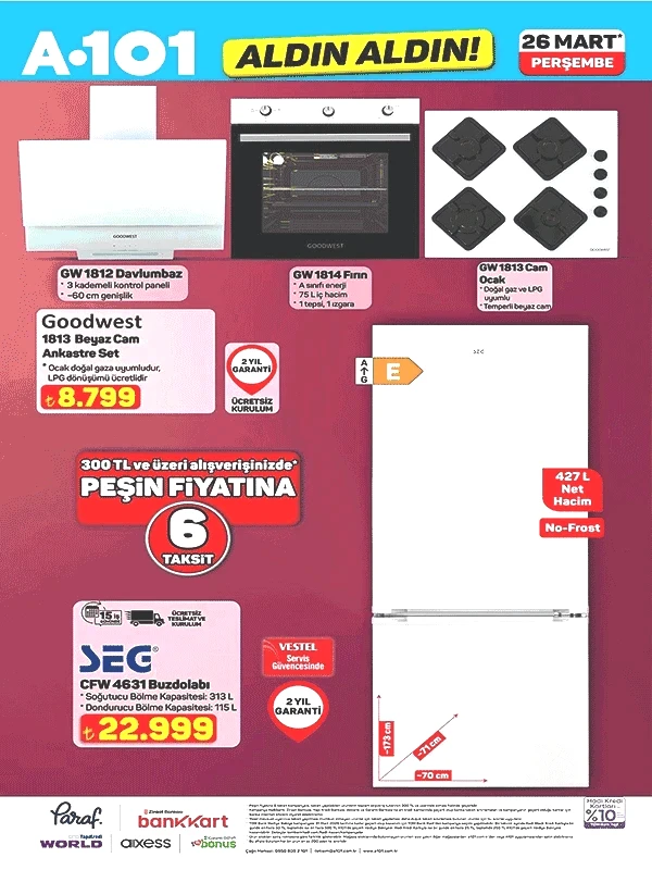 YENİ A101 BROŞÜRÜ Sayfa Sayfa A101 aktüel ürünler kataloğu 26 Mart 2026 Perşembenin ürünleri ve fiyatları: Mutfak, banyo, bahçe, giyim kategorileri
