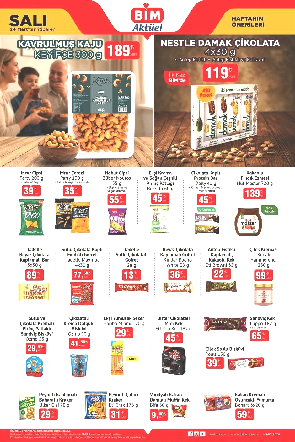 24 MART SALI BİM AKTÜEL ÜRÜNLERİ