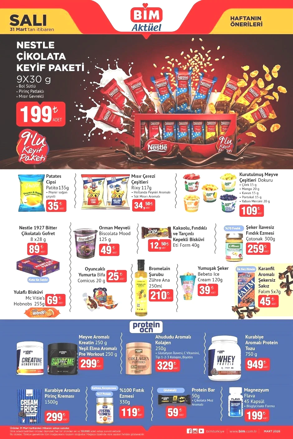 31 MART SALI BİM AKTÜEL ÜRÜNLER KATALOĞU