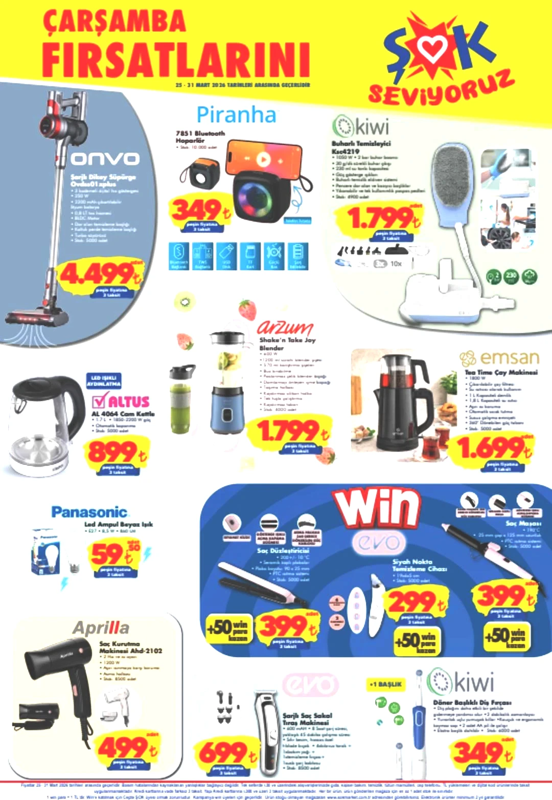 ŞOK'a Armani kol saati geliyor! 25 Mart 2026 ŞOK aktüel katalog yayınlandı! 3