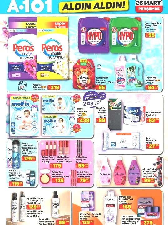 A101 ALDIN ALDIN AKTÜEL İNDİRİM KATALOĞU 26 MART 2026 || A101 afişi bu hafta ürünleri neler A101 broşürü ile oyuncu koltuğu, buzdolabı, çapa motoru, mantar LED masa lambası geliyor...