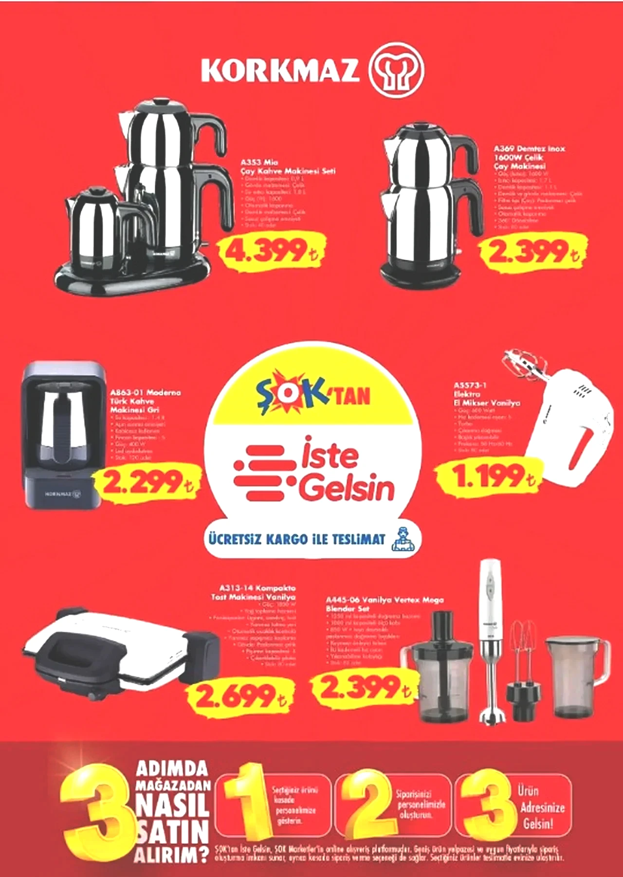 ŞOK Aktüel Ürünler Kataloğu 1-7 Nisan 2026! Makyaj aynası, tencere, oyuncu kulaklığı, tost makinesi ve elektrikli süpürge geliyor