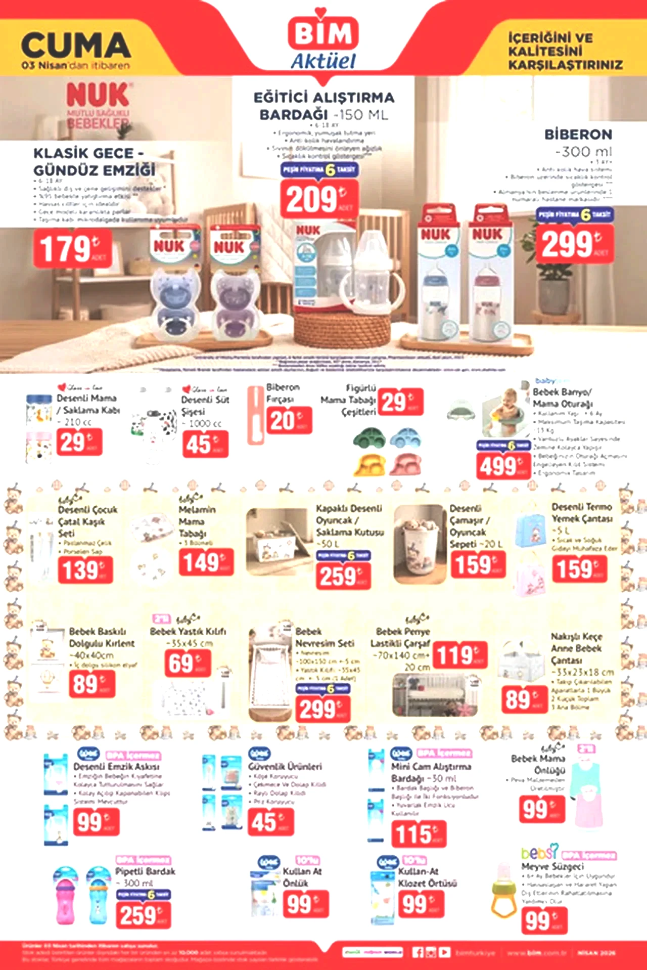 BİM 3-9 Nisan aktüel kataloğu listesi! BİM indirimli gelecek ürünler hangileri?