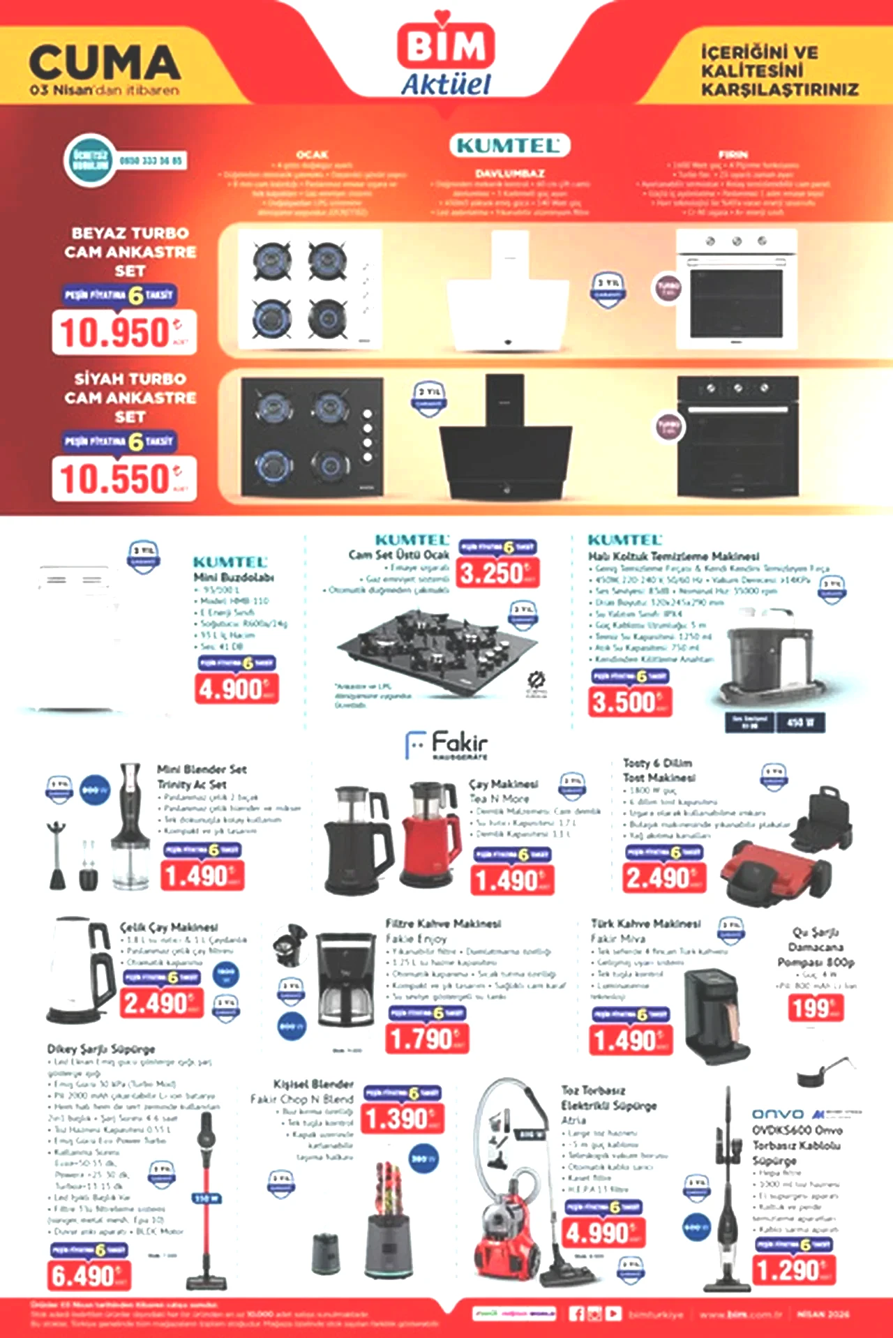 BİM 3-9 Nisan aktüel kataloğu listesi! BİM indirimli gelecek ürünler hangileri?