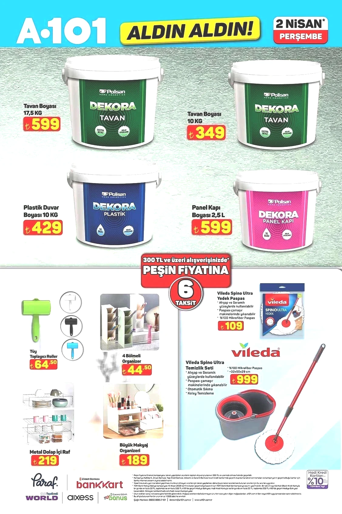 2 NİSAN A101 ALDIN ALDIN AKTÜEL KATALOĞU