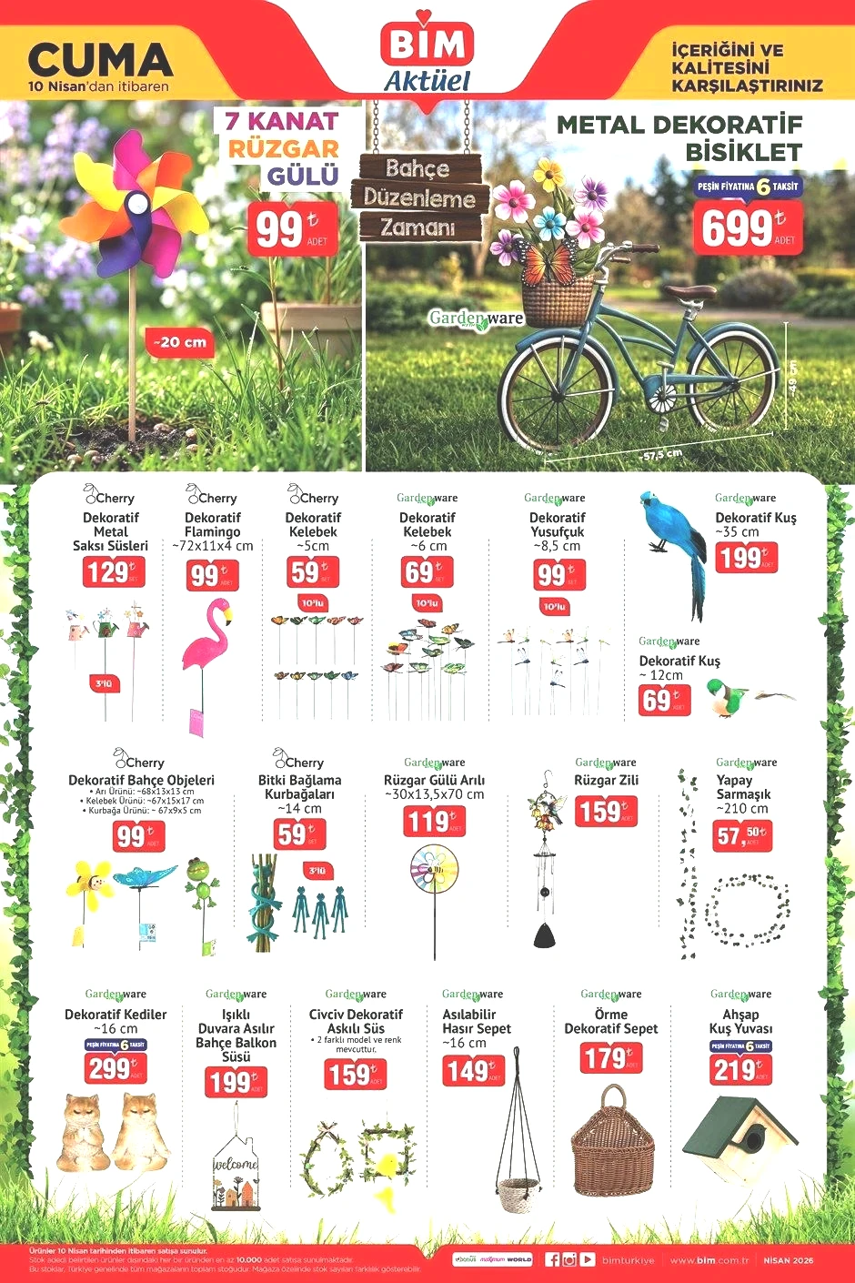 10 NİSAN CUMA BİM AKTÜEL KATALOĞU