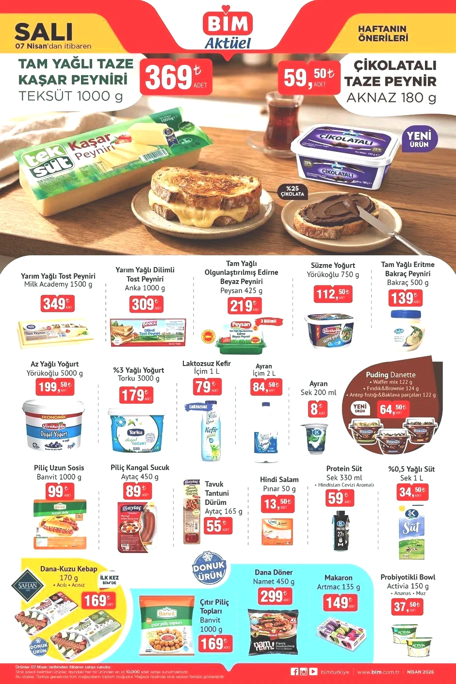 7 NİSAN SALI BİM AKTÜEL KATALOĞU