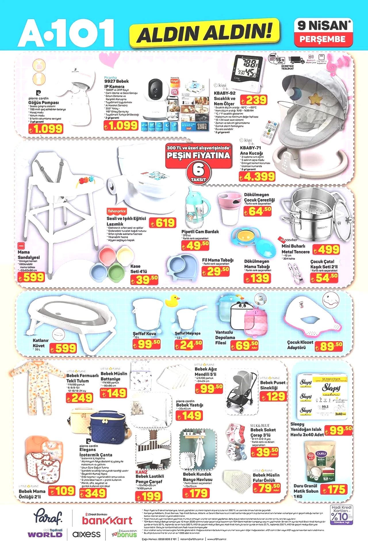 A101’ de bu hafta neler var? 9 Nisan A101 aktüel ürünler kataloğu