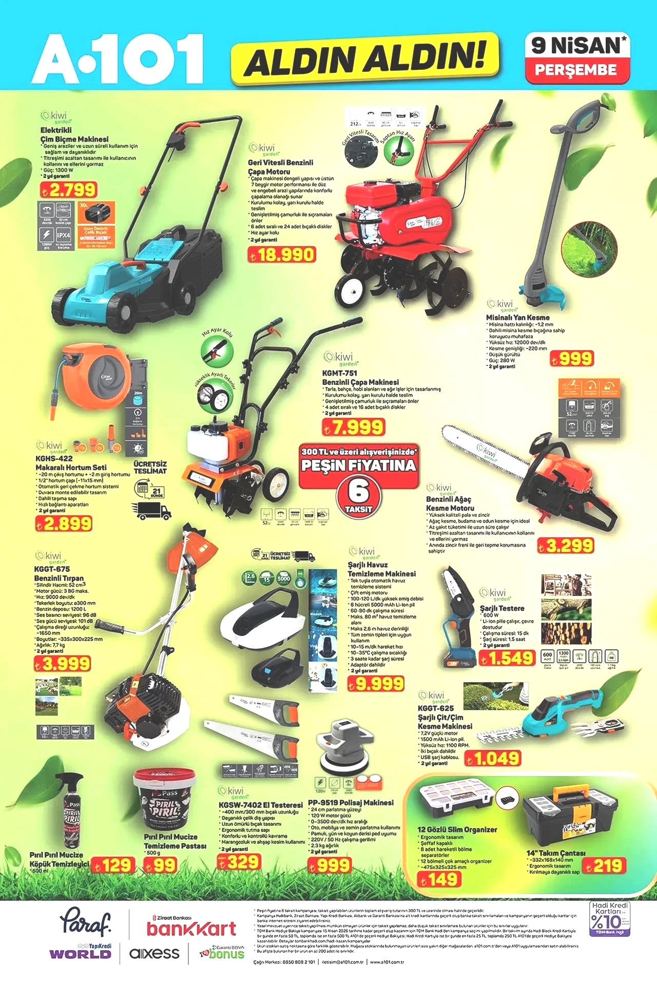 A101’ de bu hafta neler var? 9 Nisan A101 aktüel ürünler kataloğu